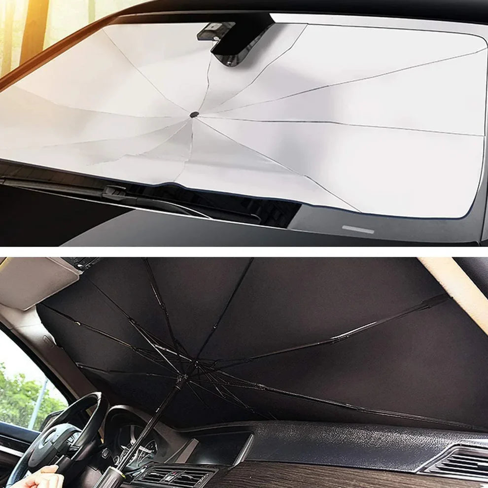 Car Windshield Sun Shade Umbrella | UV Protection Heat Blocker for Cars