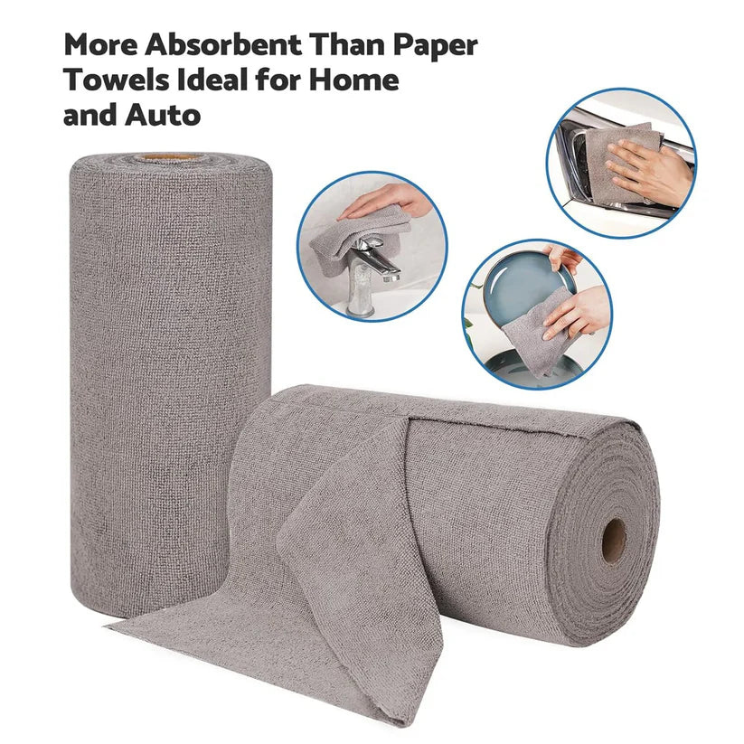 Reusable Microfiber Cloth Roll