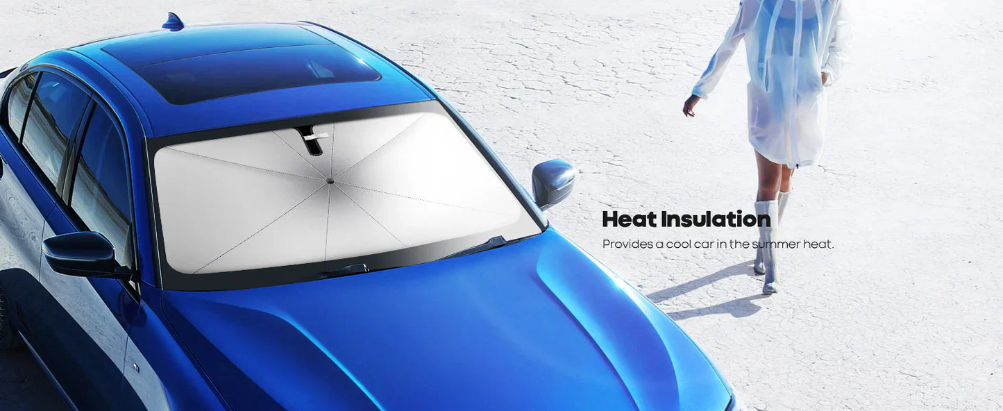 Car Windshield Sun Shade Umbrella | UV Protection Heat Blocker for Cars